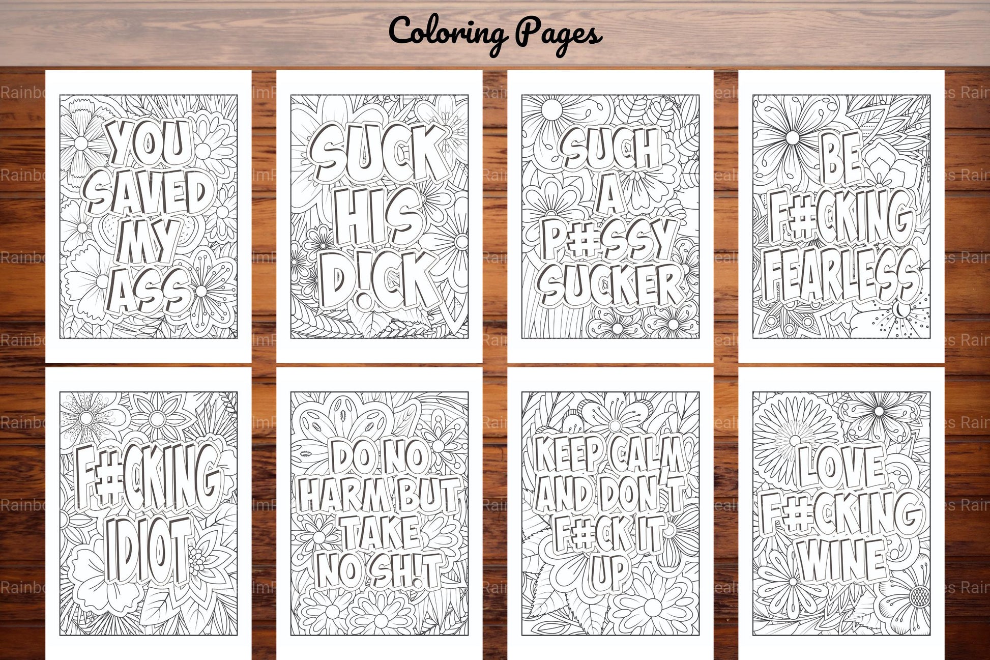 Swear Words Coloring Book - CraftNest - Digital Crafting and Art