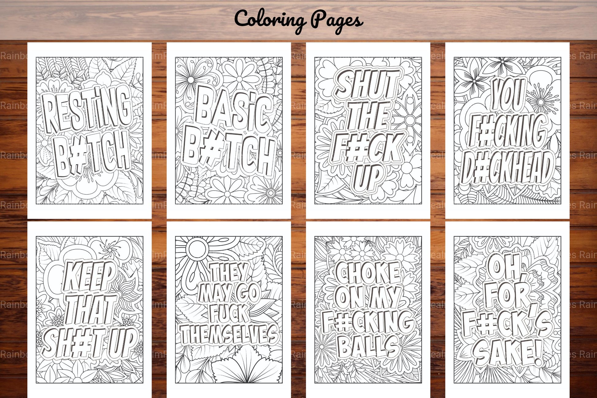 Swear Words Coloring Book - CraftNest - Digital Crafting and Art