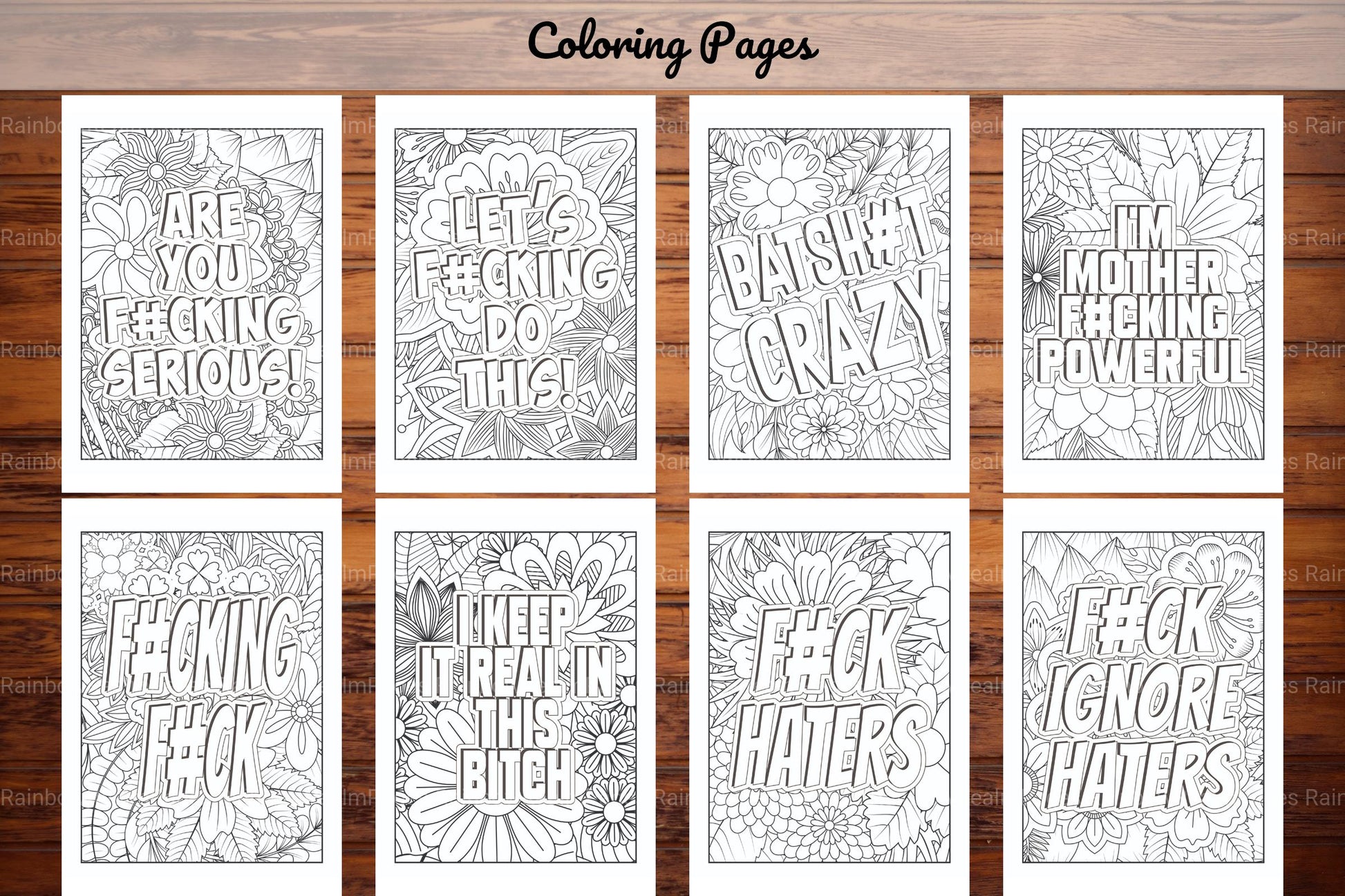 Swear Words Coloring Book - CraftNest - Digital Crafting and Art