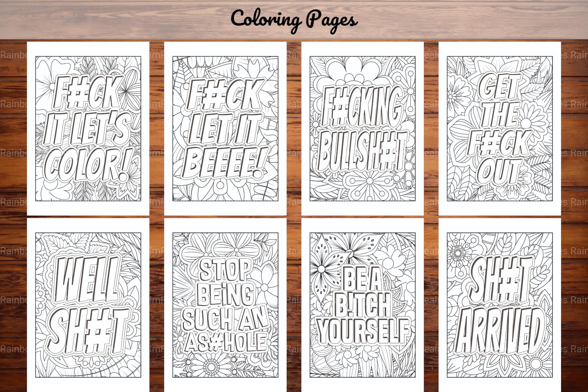 Swear Words Coloring Book - CraftNest - Digital Crafting and Art