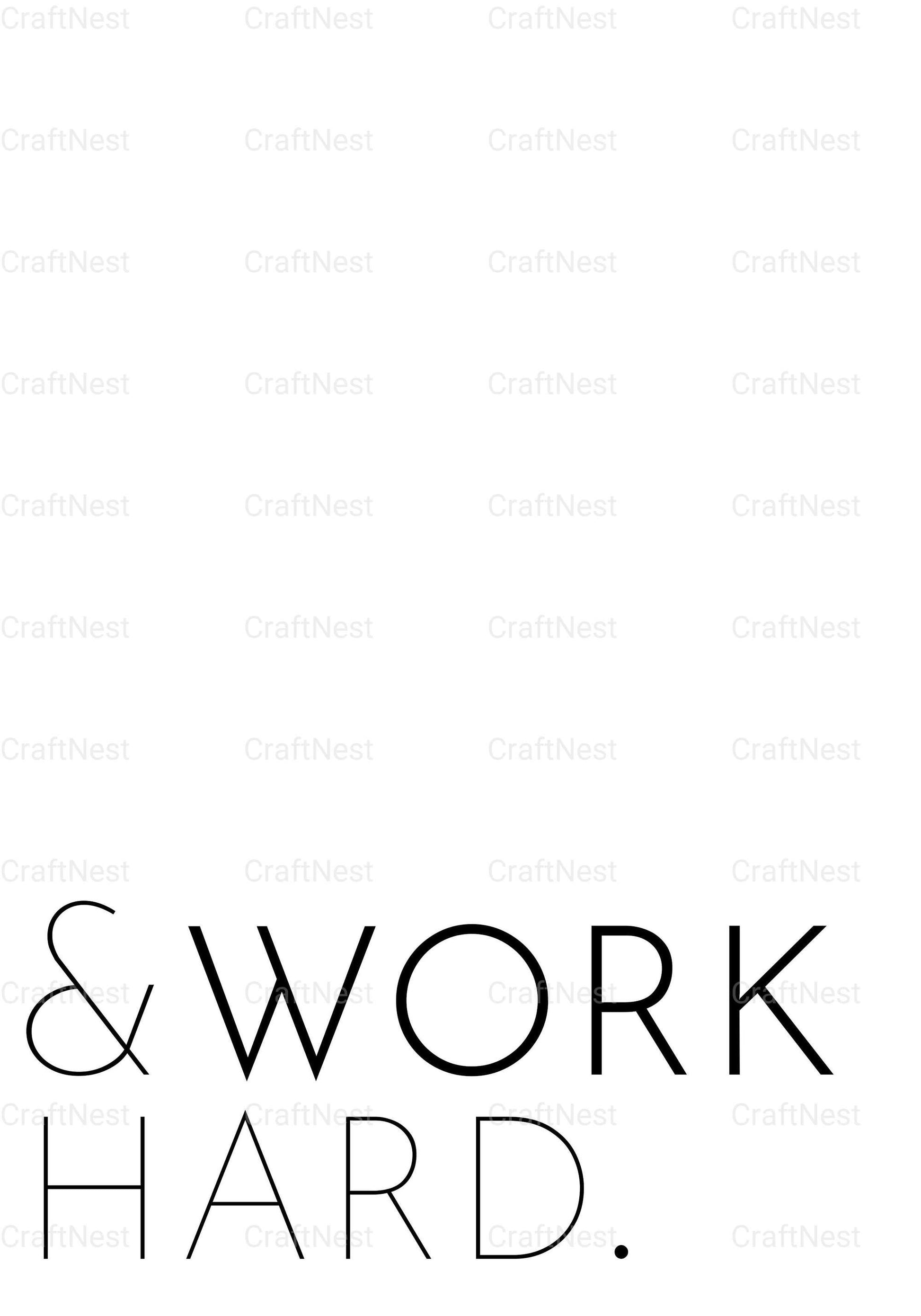 Motivational Minimalist Quote Wall Art - CraftNest - Digital Crafting and Art