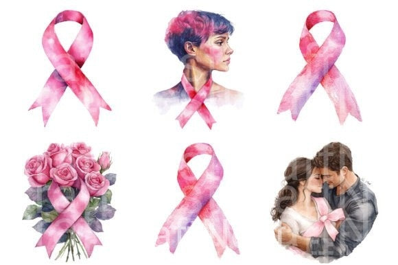 World Breast Cancer Day Clipart Bundle 99 - CraftNest - Digital Crafting and Art