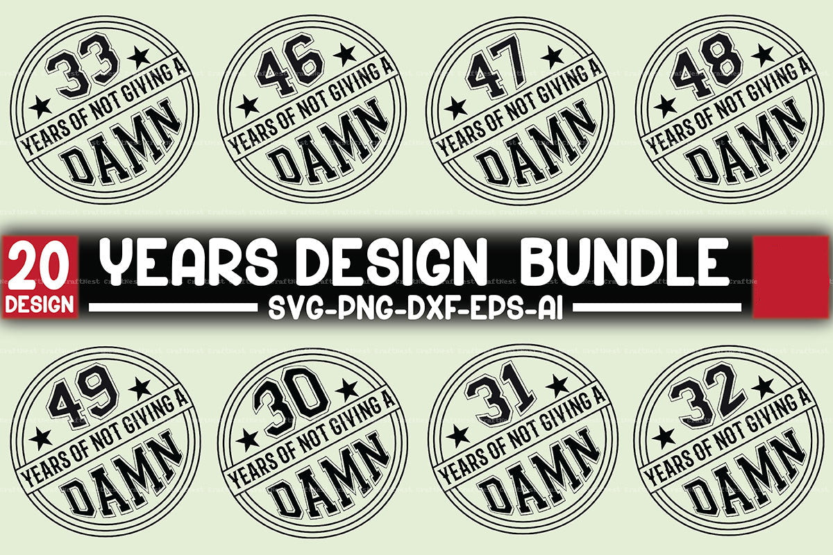 Years Design SVG Bundle