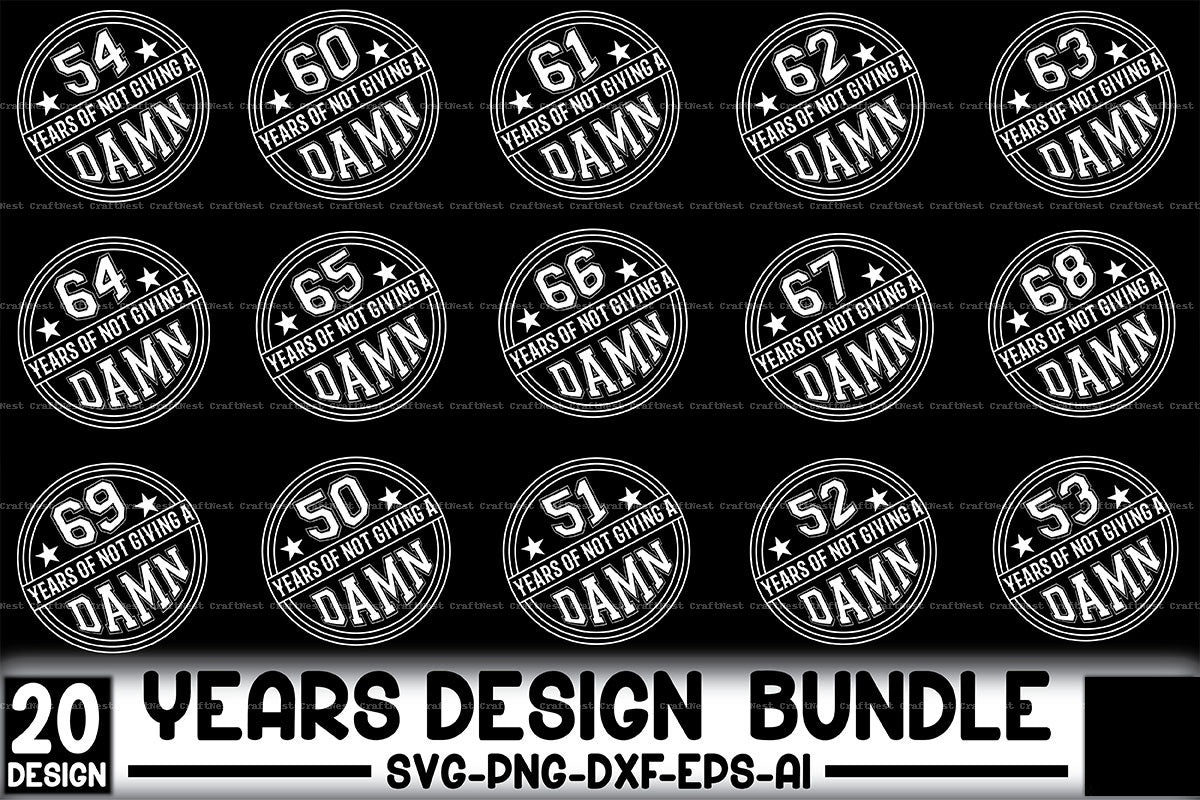 Years Design SVG Bundle 88