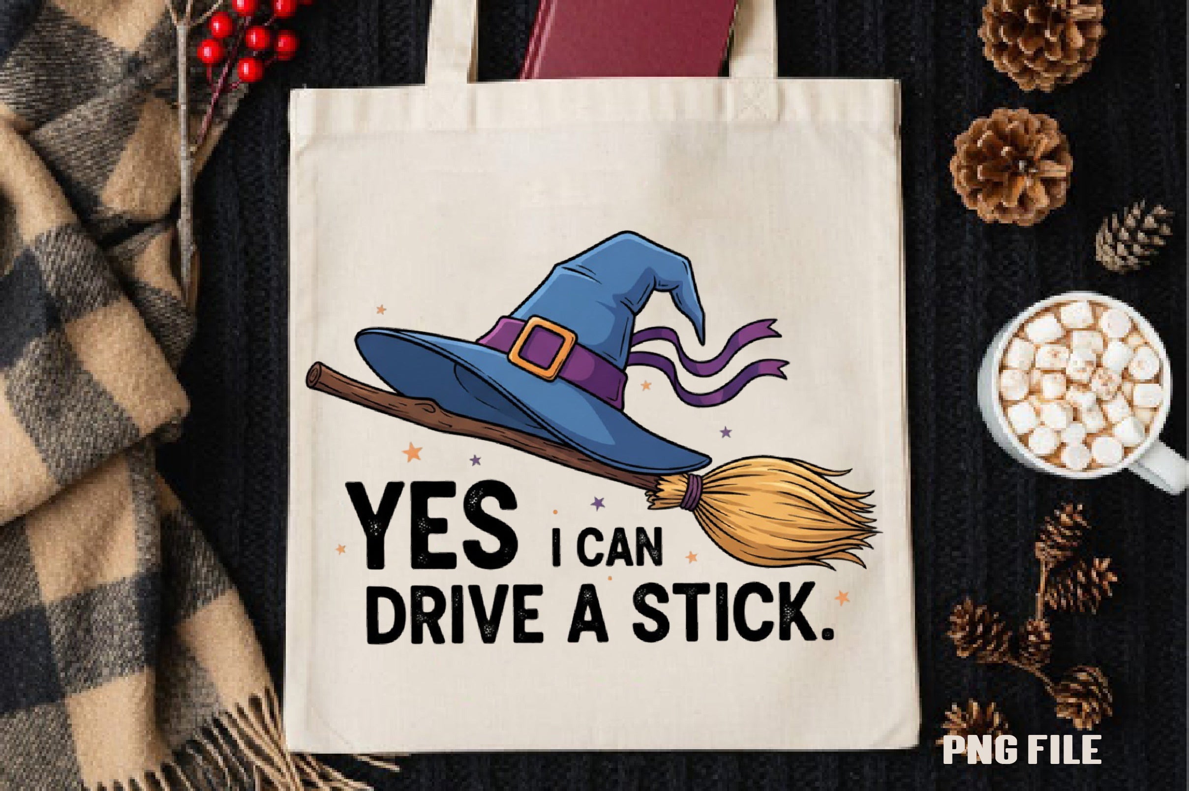 Yes I Can Drive A Stick Halloween Clipart Bundle