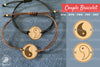 Yin Yang Laser Cut Couple Bracelet Design Bundle