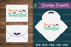 You Are Bootiful Envelope Template SVG - Clipart Bundle - CraftNest - Digital Crafting and Art
