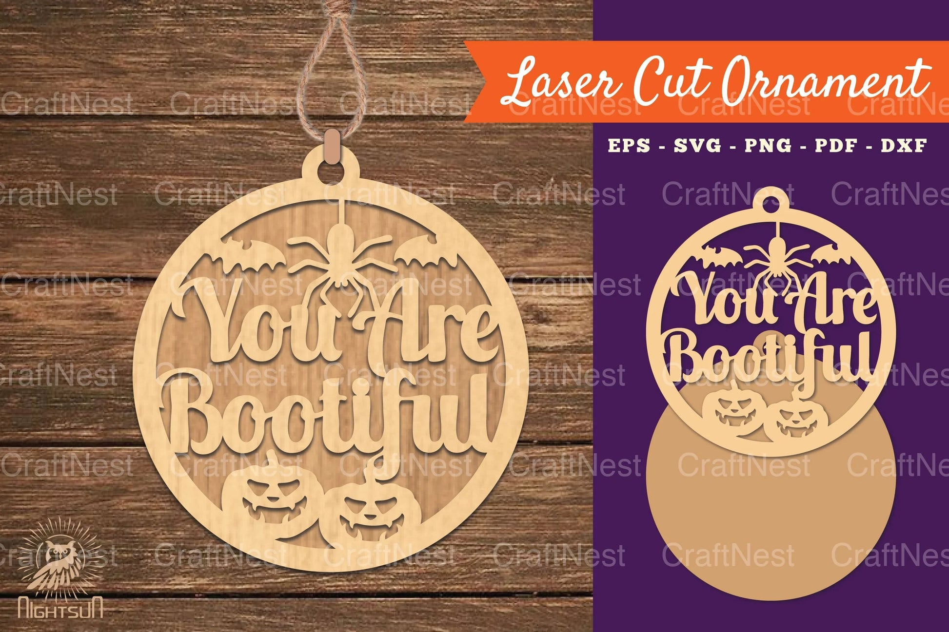 You Are Bootiful Laser Cut Ornament Clipart Bundle - CraftNest - Digital Crafting and Art