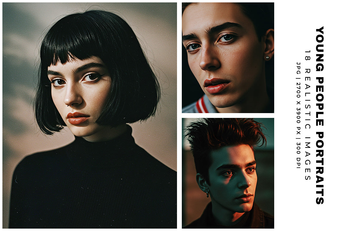 Young People Portraits - Stock Images