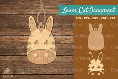 Zebra Laser Cut Ornament SVG Bundle - CraftNest - Digital Crafting and Art