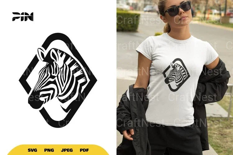 Zebra Logo SVG Bundle - CraftNest - Digital Crafting and Art
