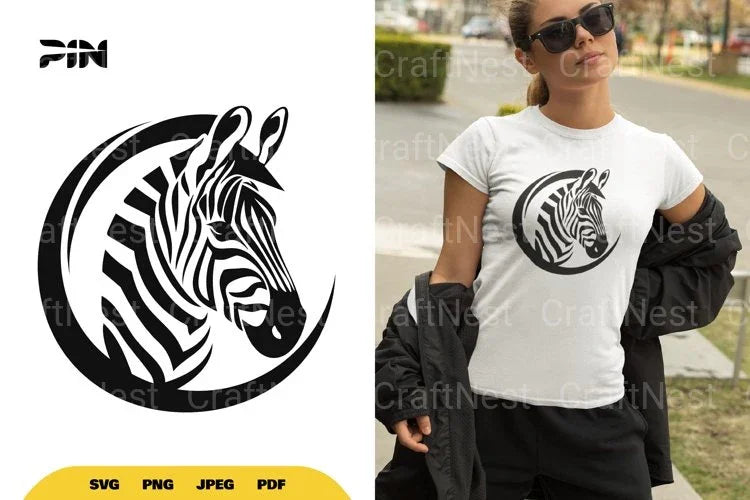 Zebra Logo SVG Bundle - CraftNest - Digital Crafting and Art