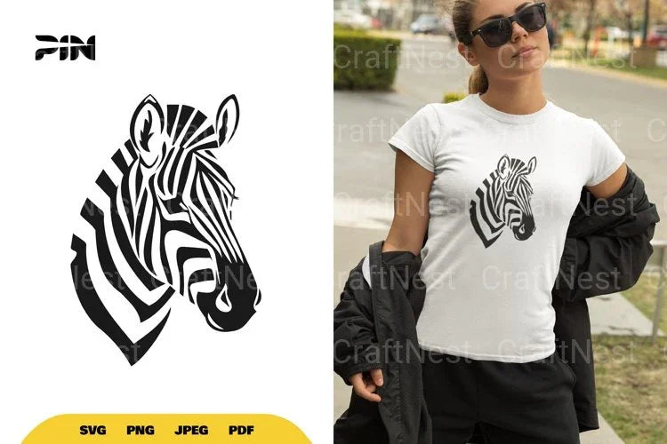 Zebra Logo SVG Bundle - CraftNest - Digital Crafting and Art