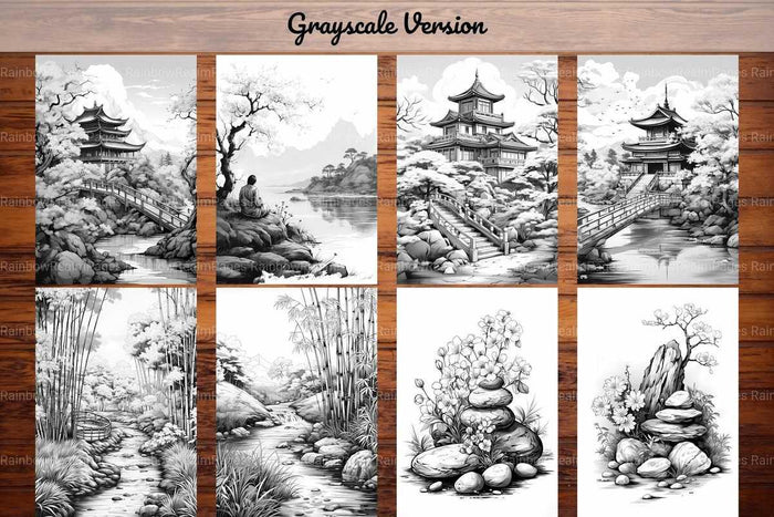 Zen Spring Coloring Books