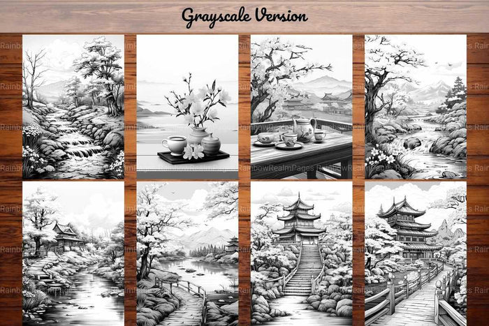Zen Spring Coloring Books