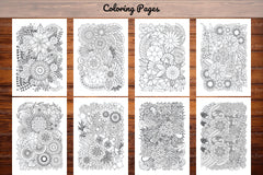Flowers Zentangle Coloring Book - CraftNest - Digital Crafting and Art