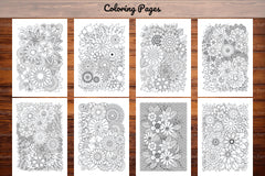Flowers Zentangle Coloring Book - CraftNest - Digital Crafting and Art