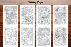 Flowers Zentangle Coloring Book - CraftNest - Digital Crafting and Art