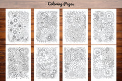 Flowers Zentangle Coloring Book - CraftNest - Digital Crafting and Art