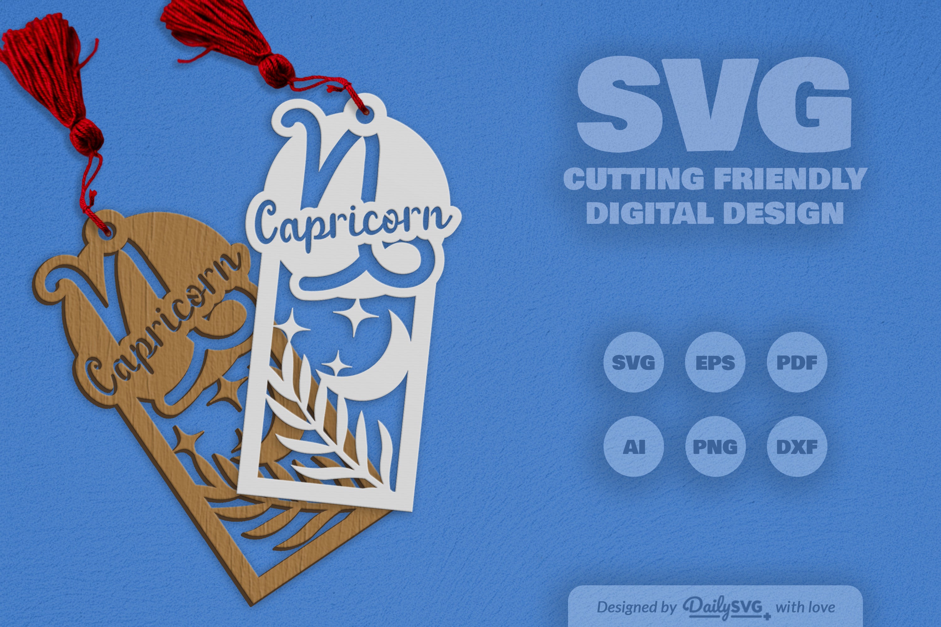 Capricorn Zodiac Laser Cut SVG Bundle 1