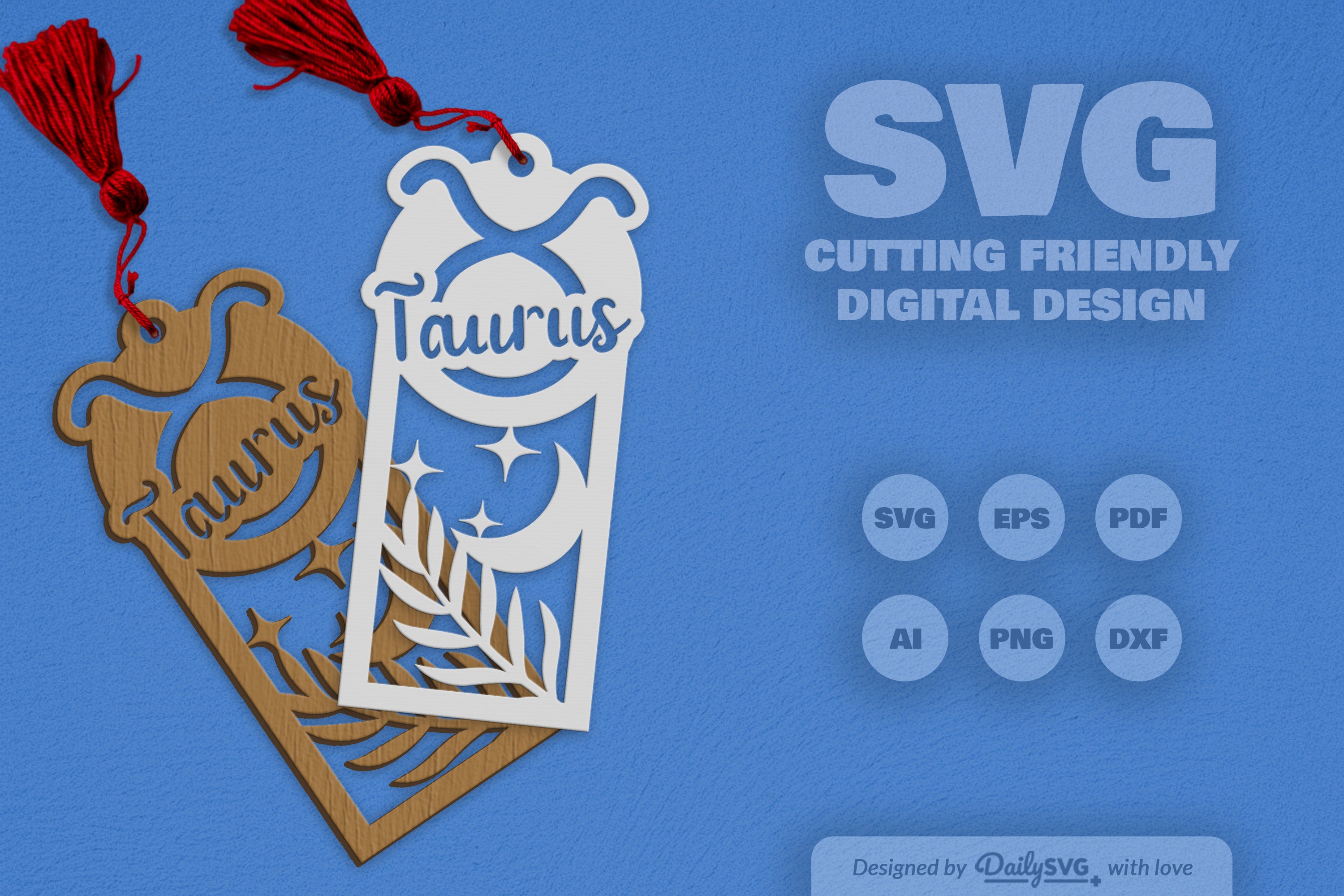 Zodiac Laser Cut Taurus SVG Bundle SVGs