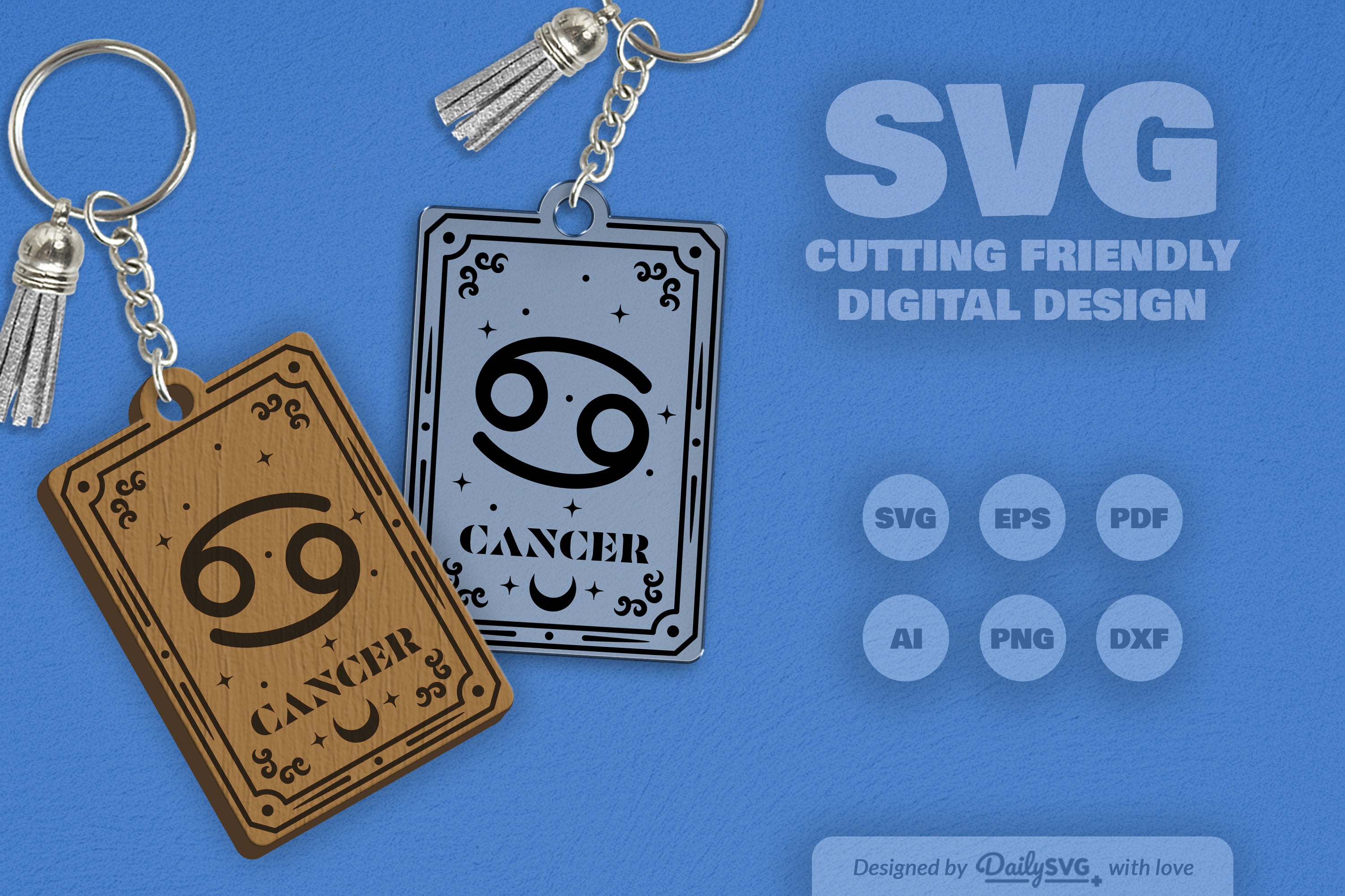 Zodiac Cancer SVG Card SVG Bundle