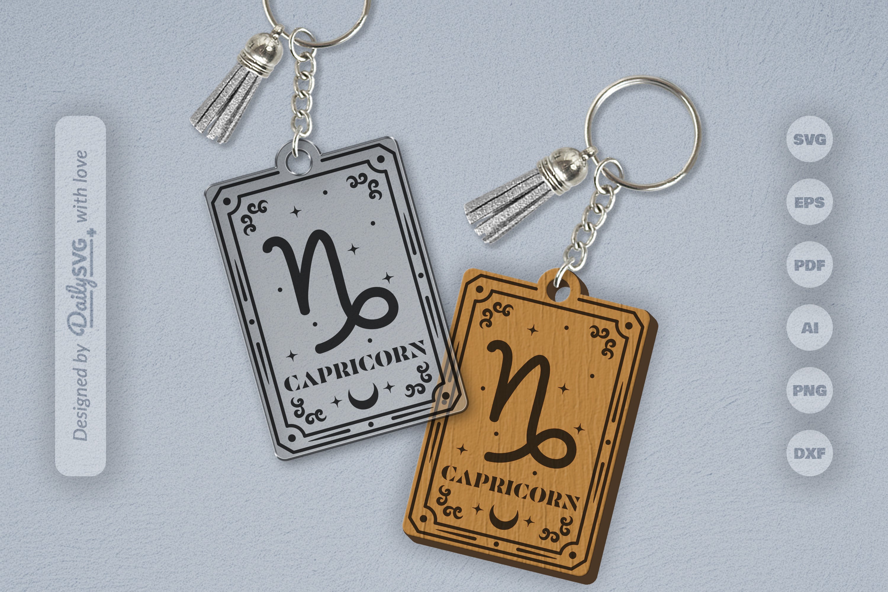 Capricorn Zodiac SVG Card SVG Bundle