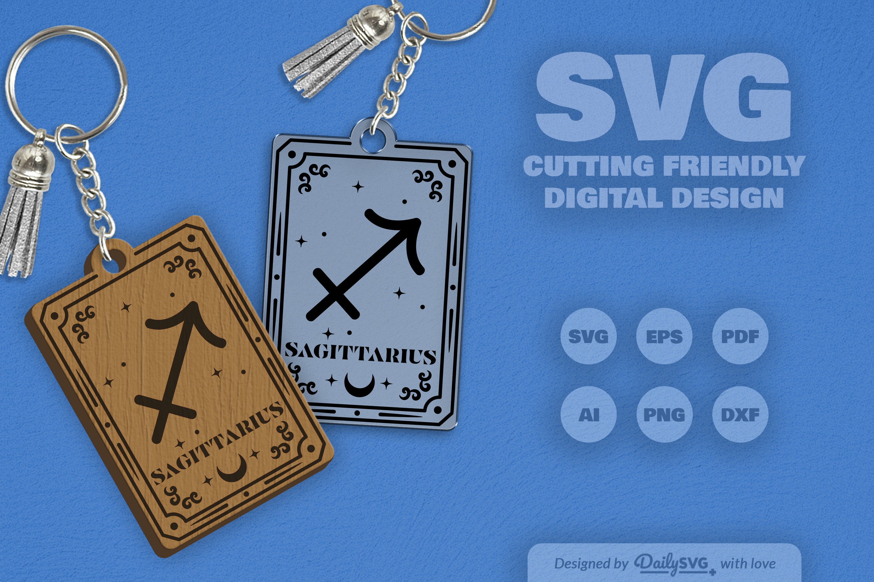 Zodiac SVG Bundle: Sagittarius Card Designs