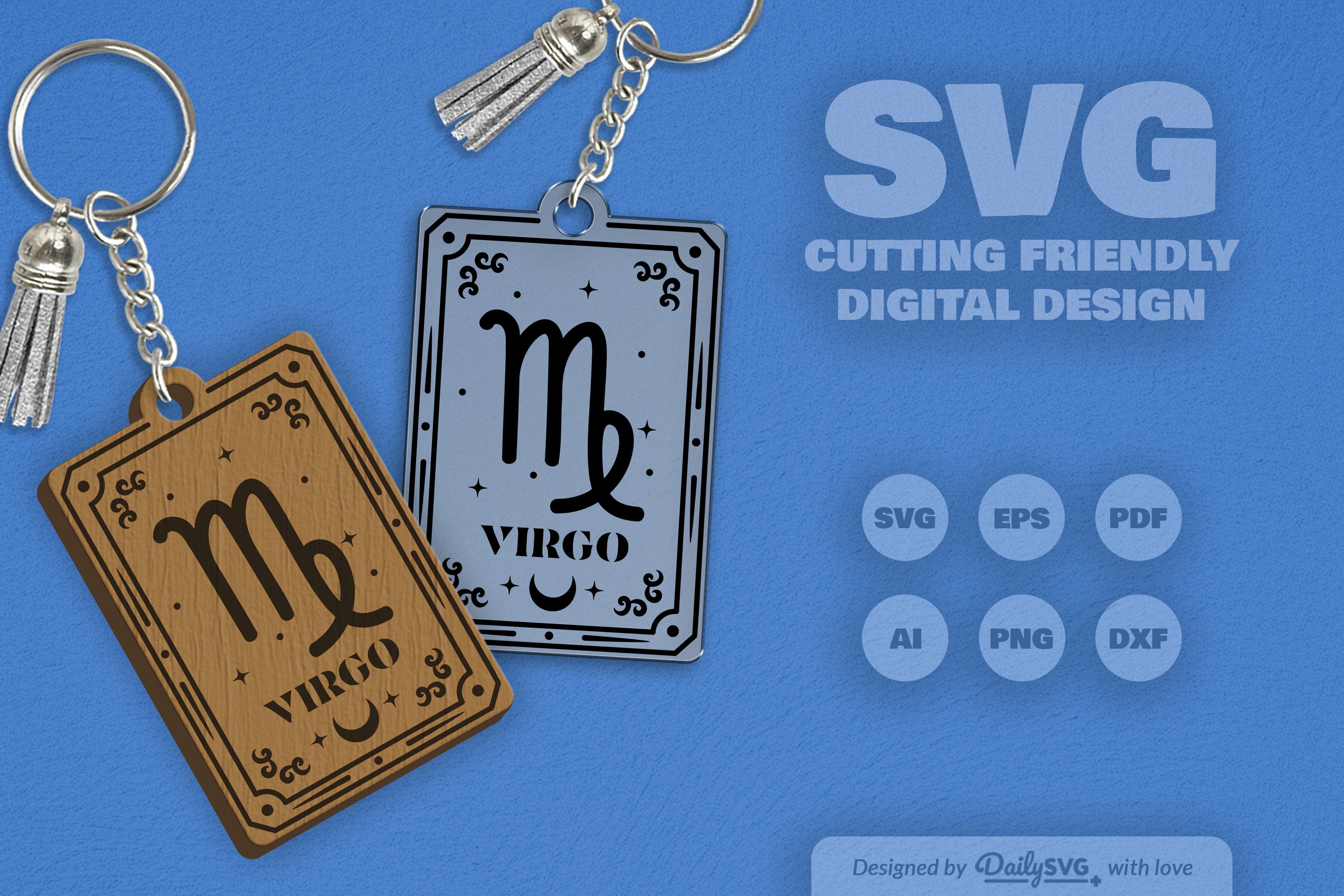 Virgo Zodiac SVG Card SVG Bundle