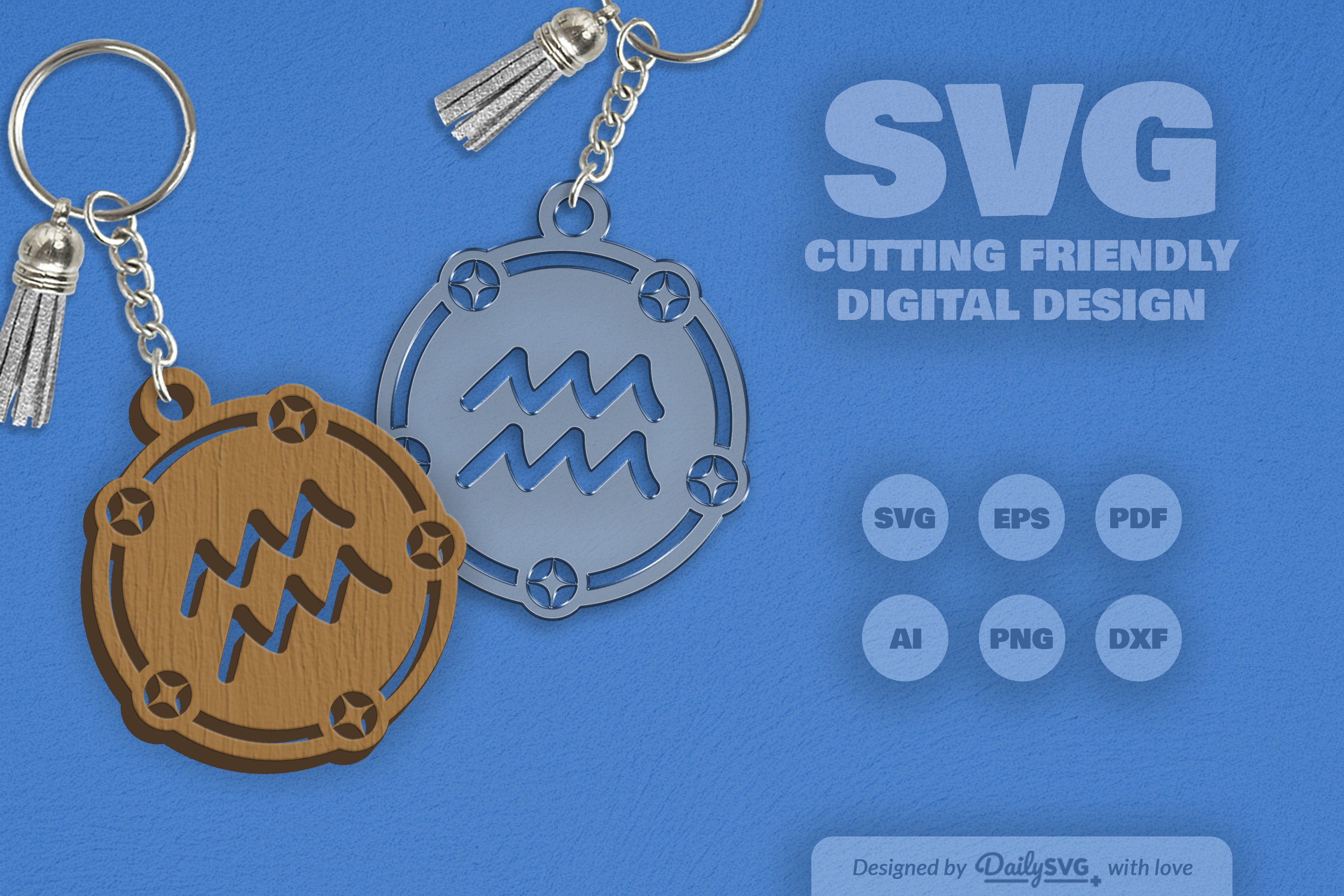 Aquarius Zodiac SVG Bundle