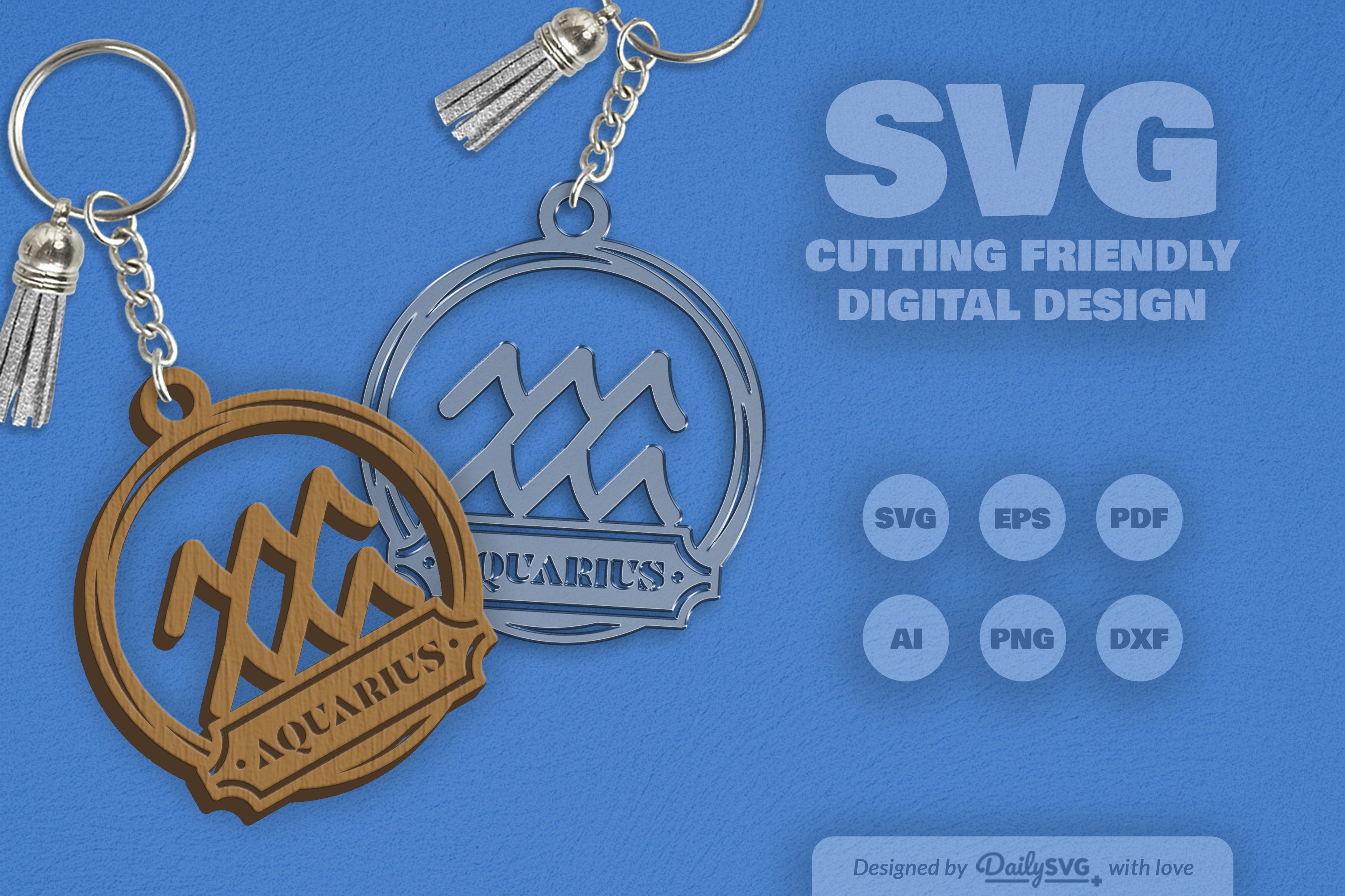 Aquarius Zodiac Sign SVG Bundle