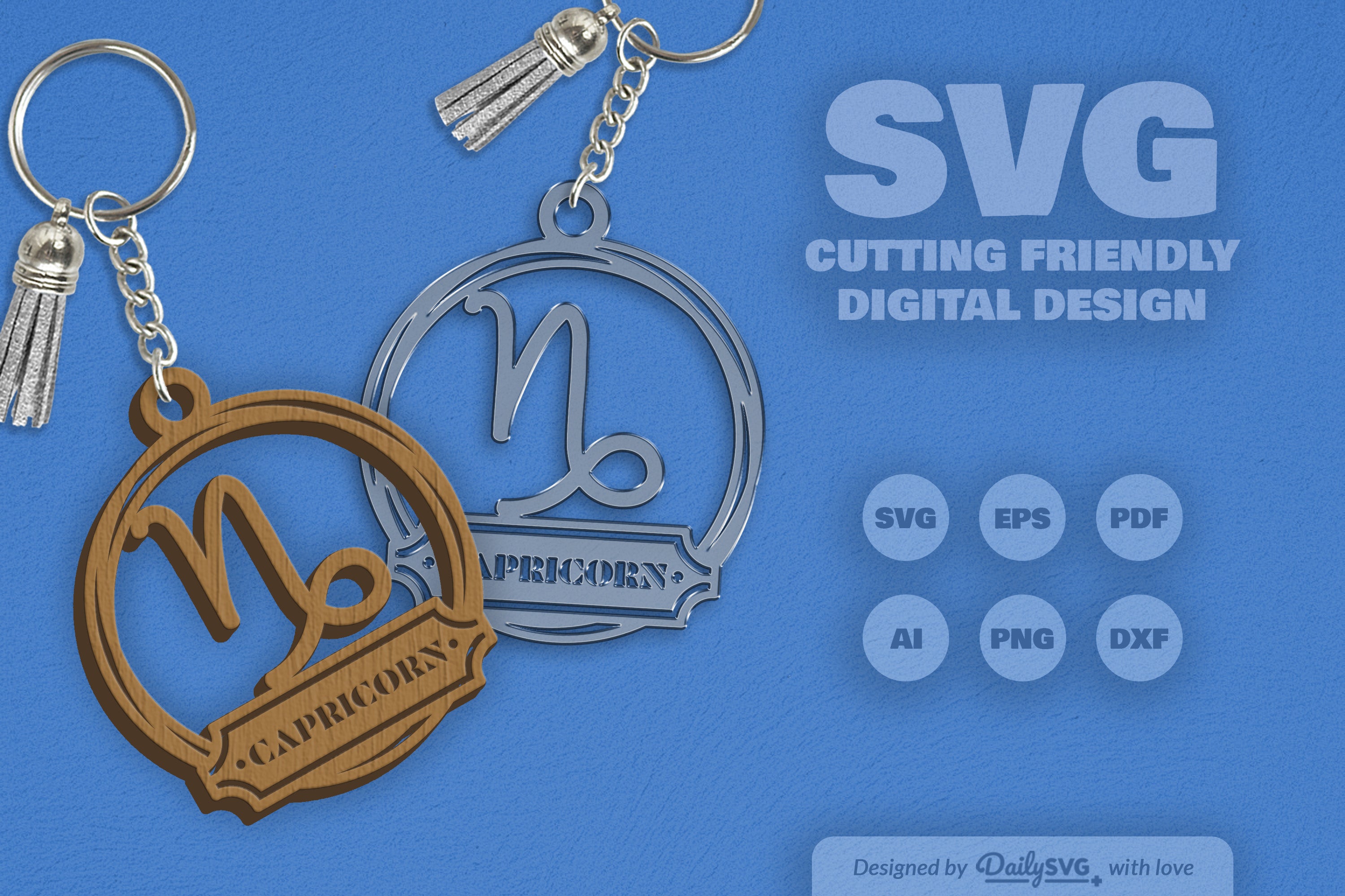 Capricorn Zodiac Sign SVG Bundle