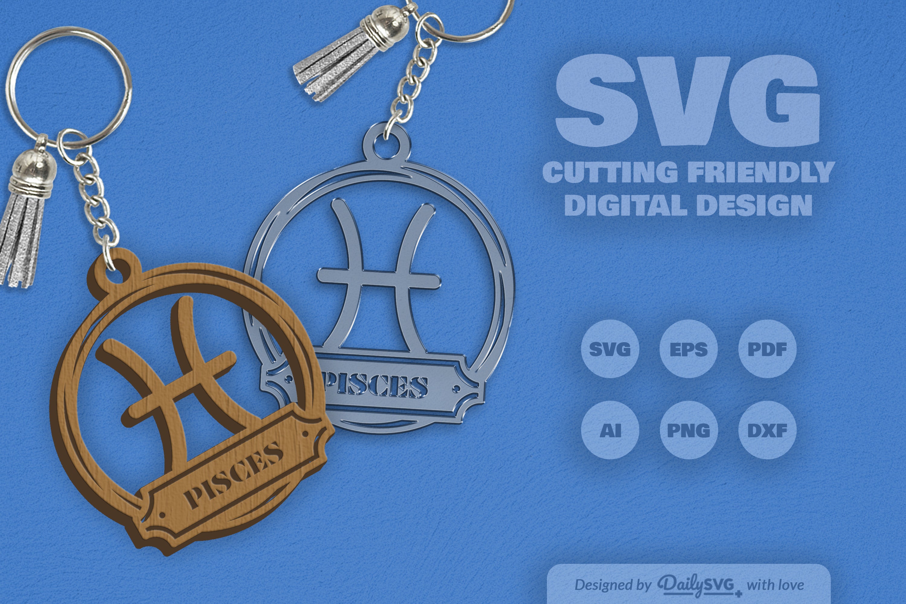 Pisces Zodiac Sign SVG Bundle