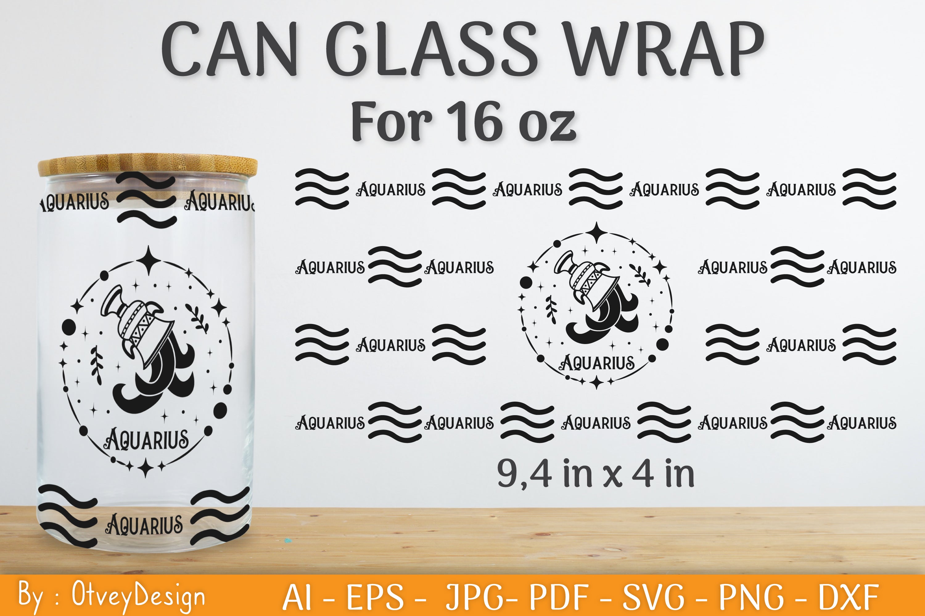 Zodiac Beer Can Glass 16 OZ SVG Bundle