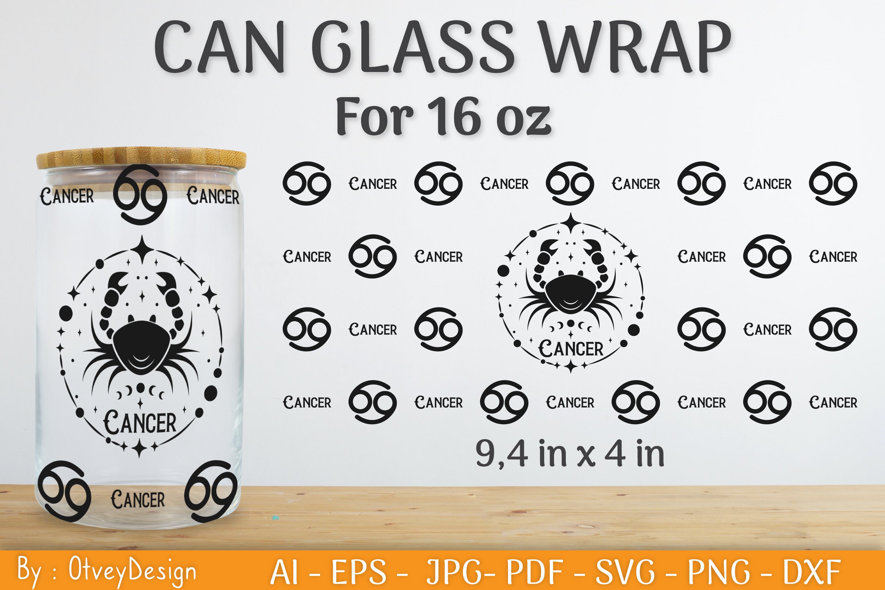 Zodiac Beer Can Glass 16 OZ SVG Bundle