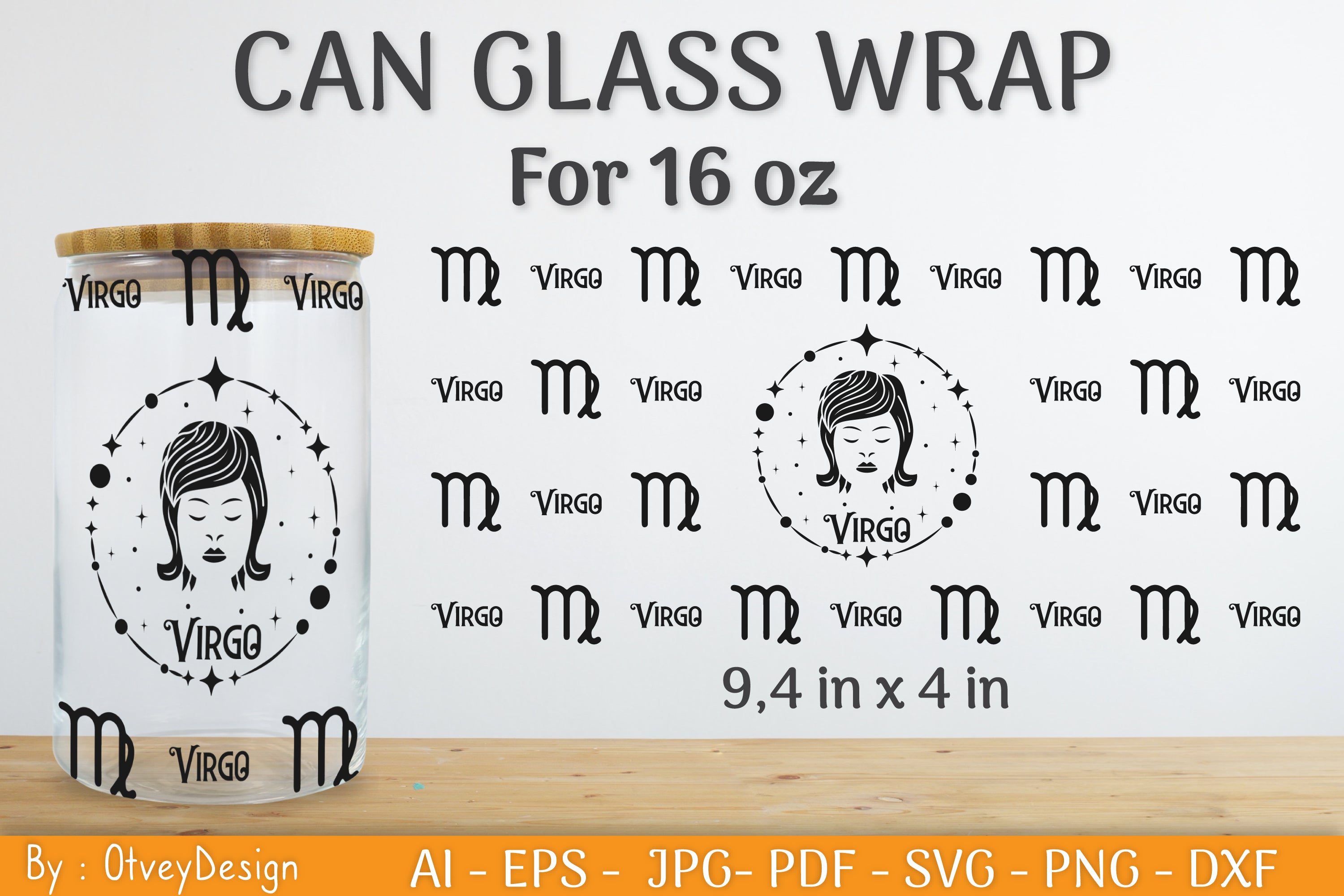 Zodiac Beer Can Glass 16 OZ SVG Bundle