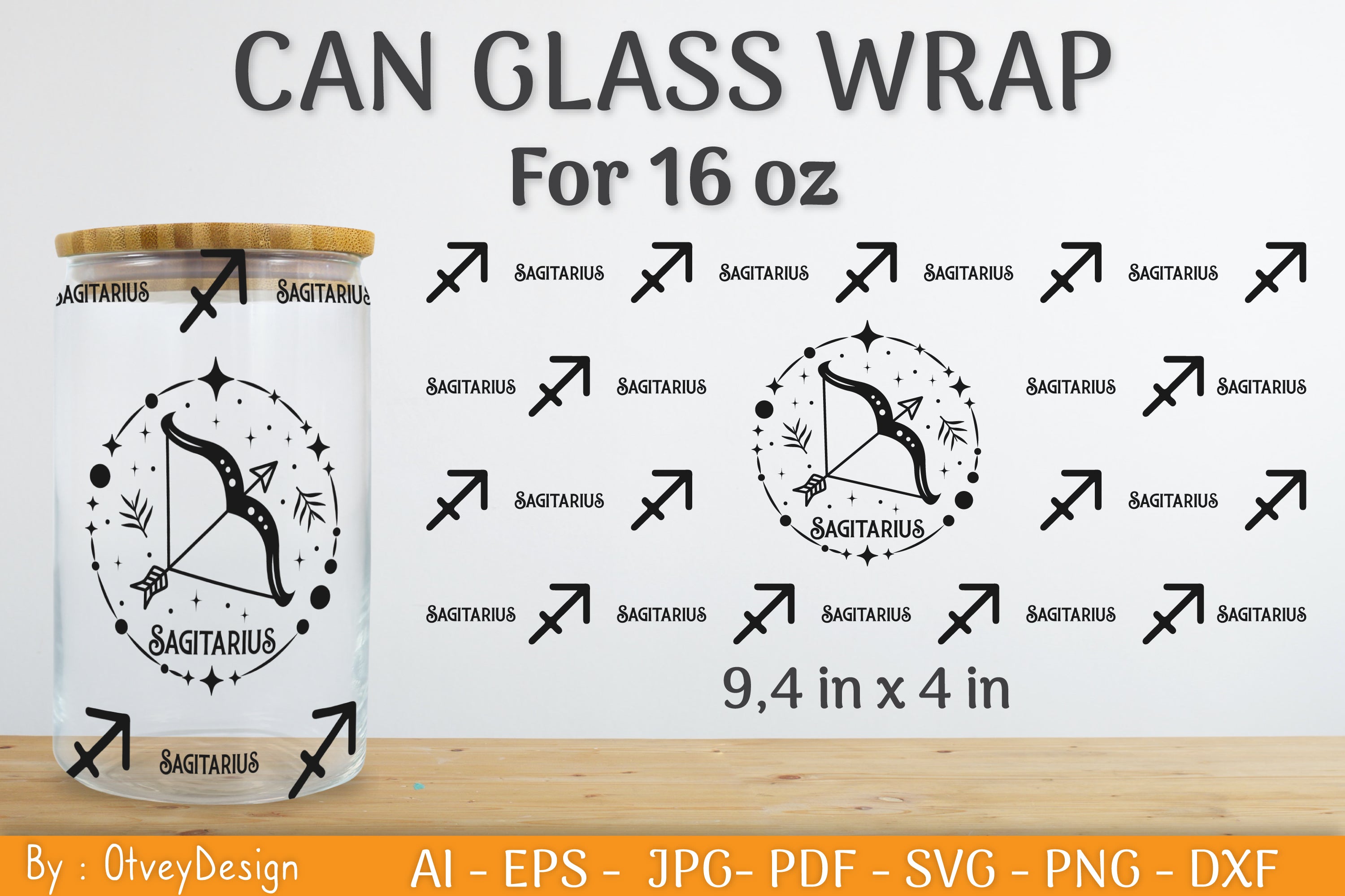 Zodiac Beer Can Glass 16 OZ SVG Bundle