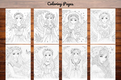 Fairy and Flowers Coloring Pages - CraftNest - Digital Crafting and Art