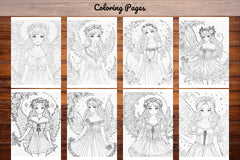Fairy and Flowers Coloring Pages - CraftNest - Digital Crafting and Art