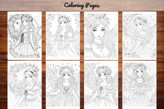 Fairy and Flowers Coloring Pages - CraftNest - Digital Crafting and Art