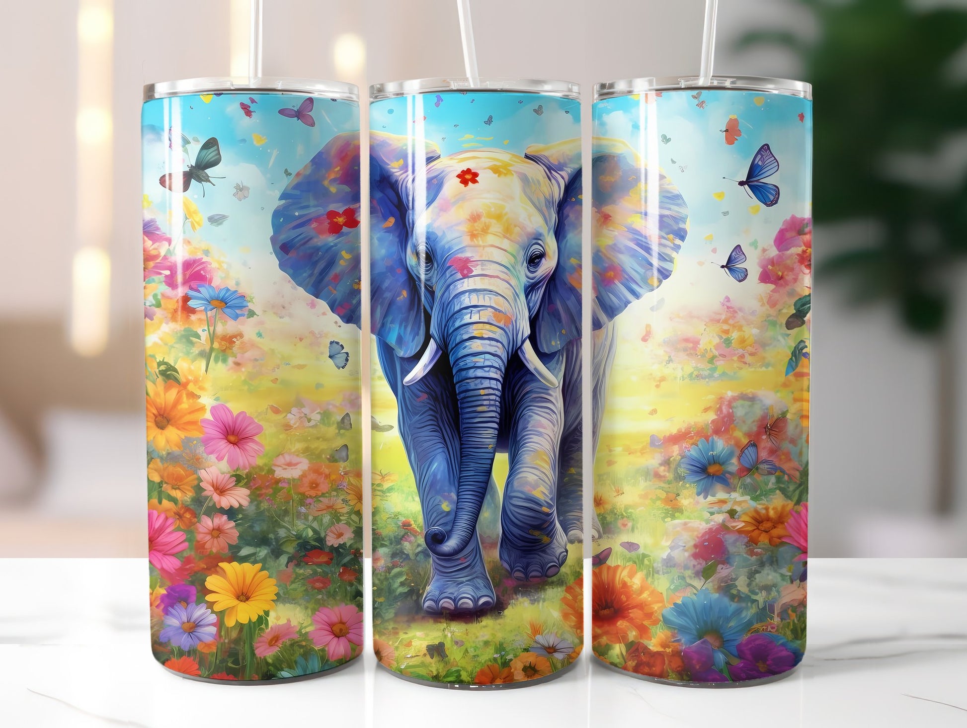 Baby Elephant Tumbler Wrap - CraftNest