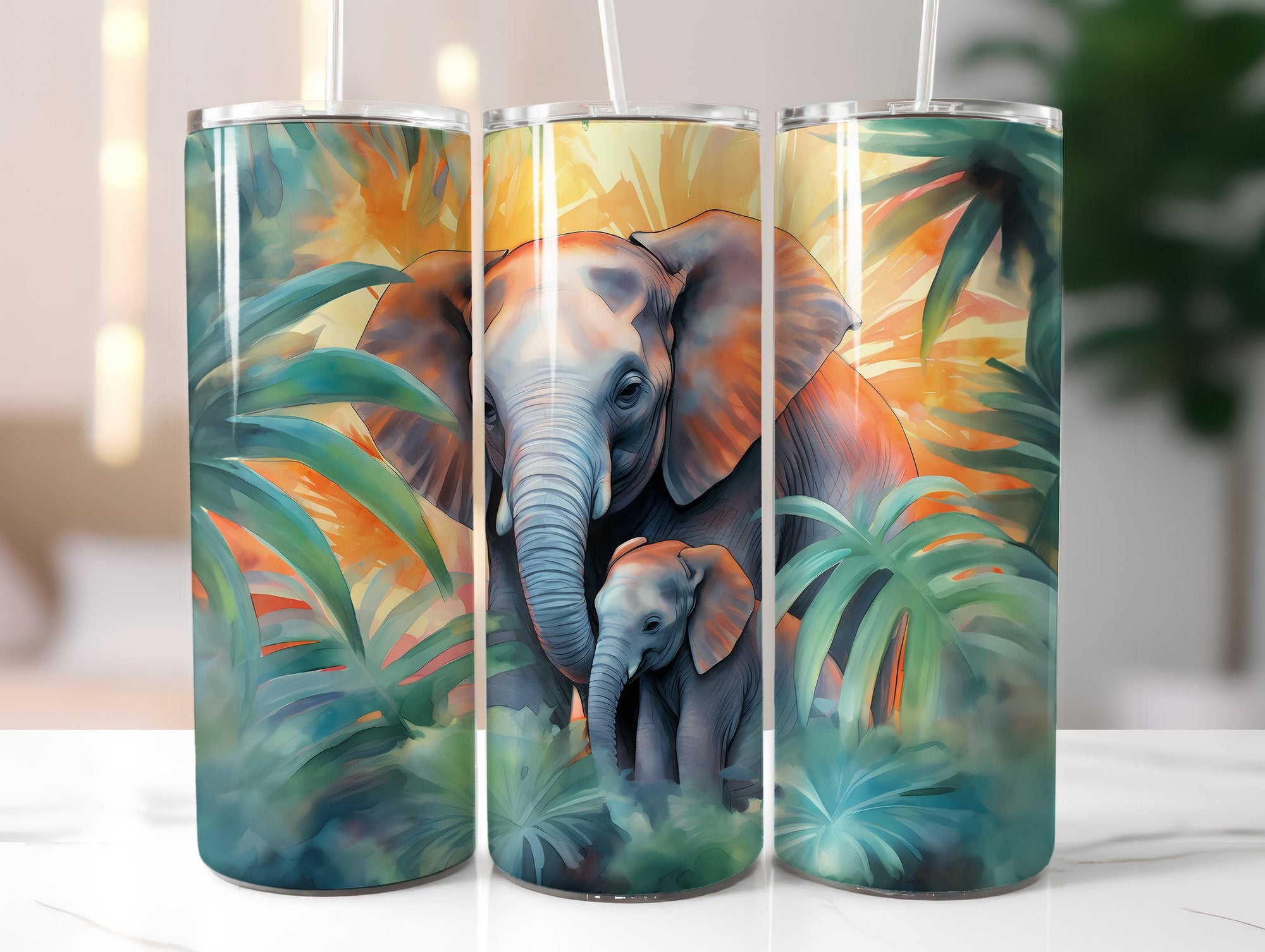 Baby Elephant Tumbler Wrap - CraftNest