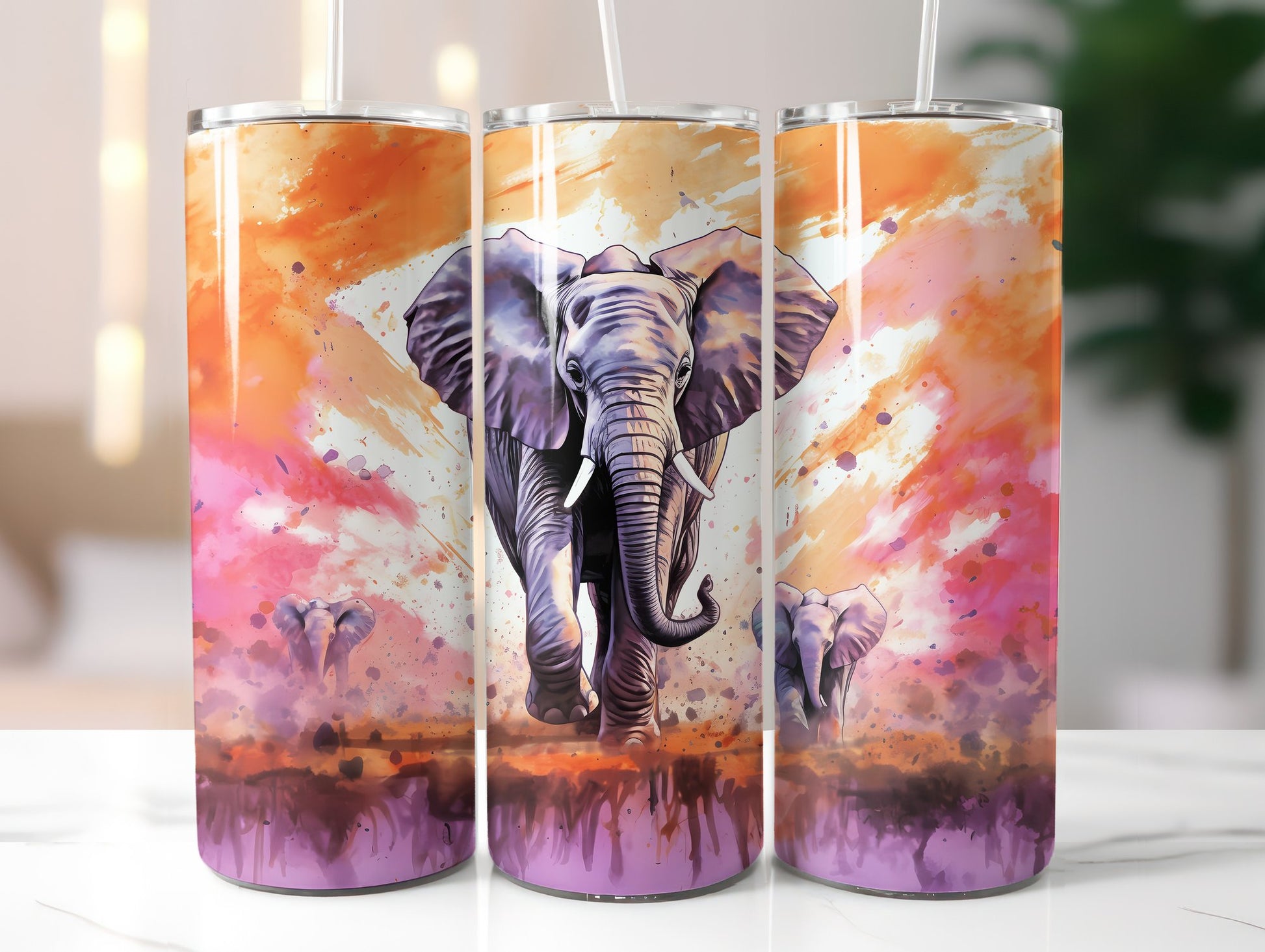 Baby Elephant Tumbler Wrap - CraftNest