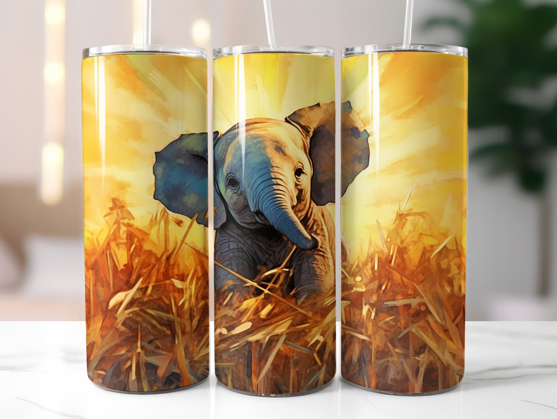 Baby Elephant Tumbler Wrap - CraftNest