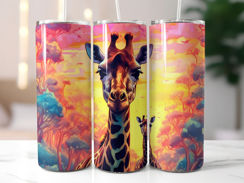 Baby Giraffes Tumbler Wrap - CraftNest