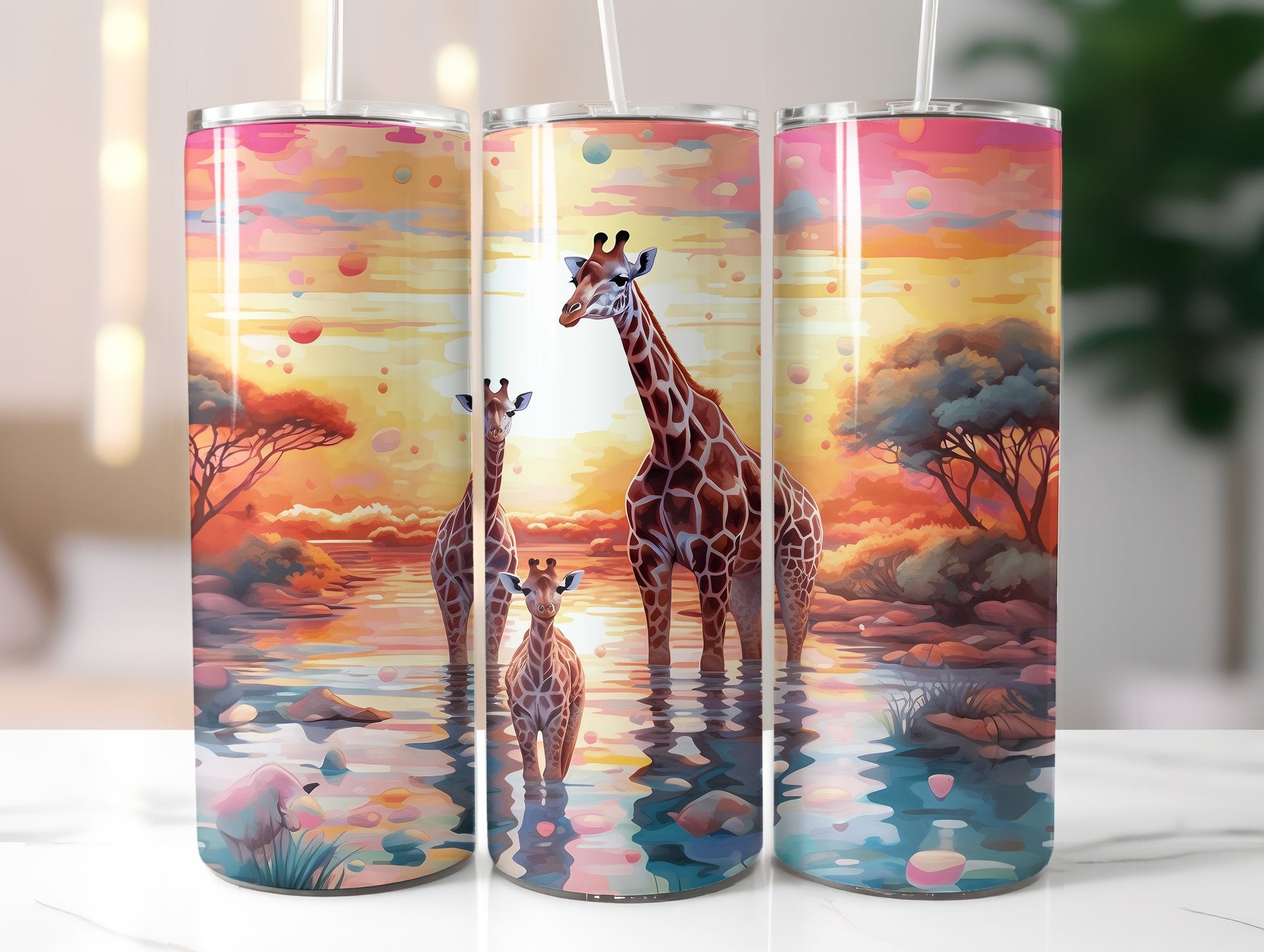 Baby Giraffes Tumbler Wrap - CraftNest