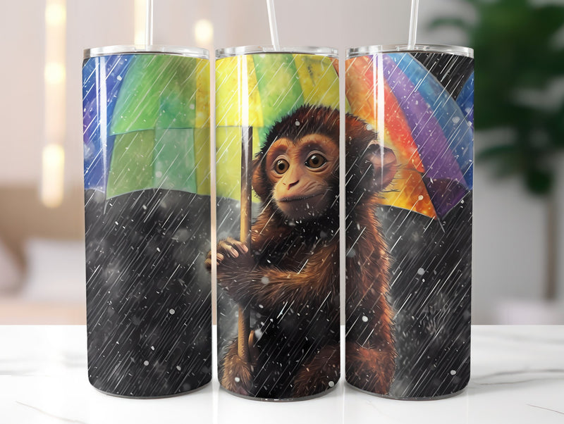 Baby Monkey Tumbler Wrap - CraftNest