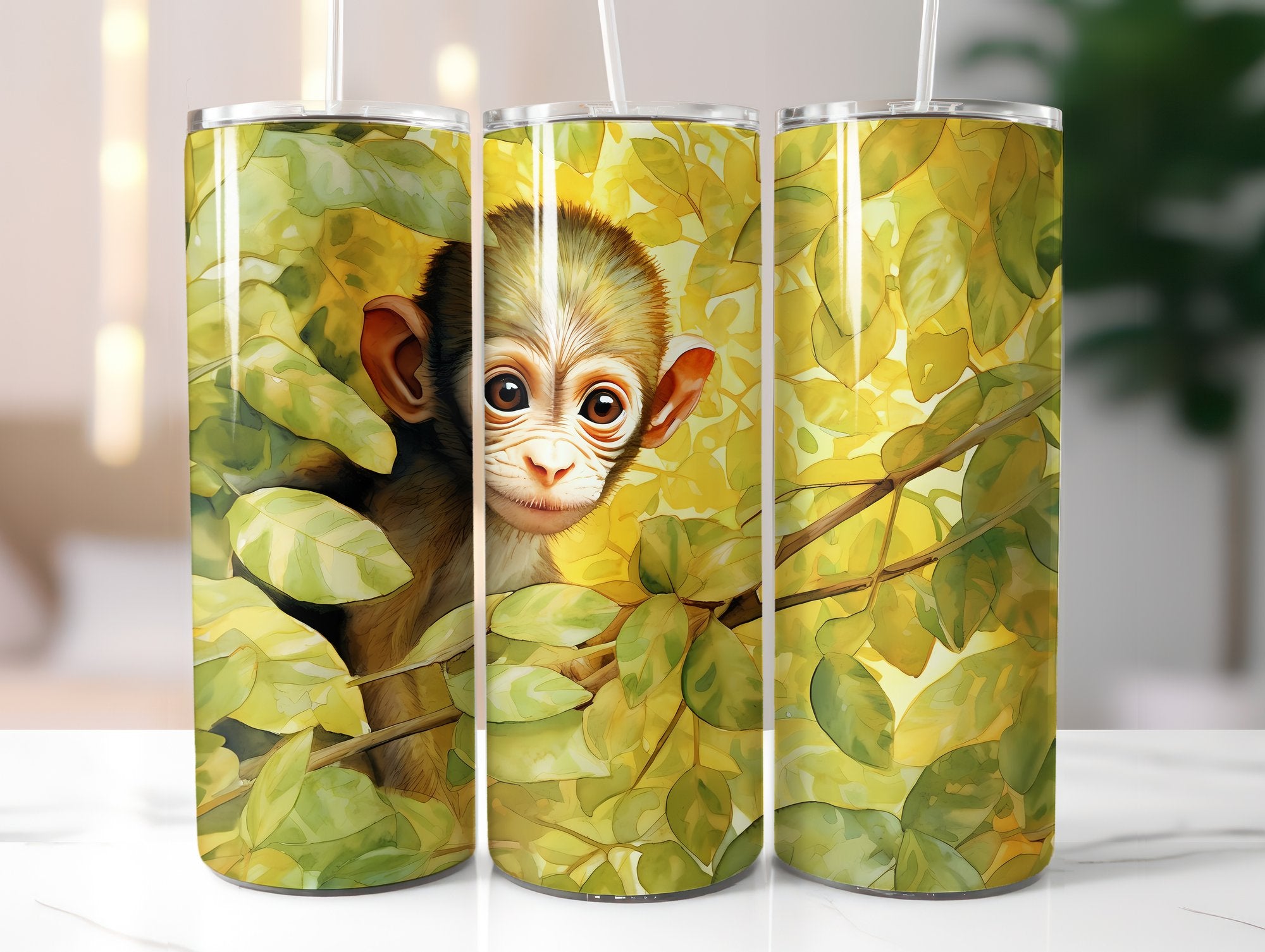 Baby Monkey Tumbler Wrap - CraftNest