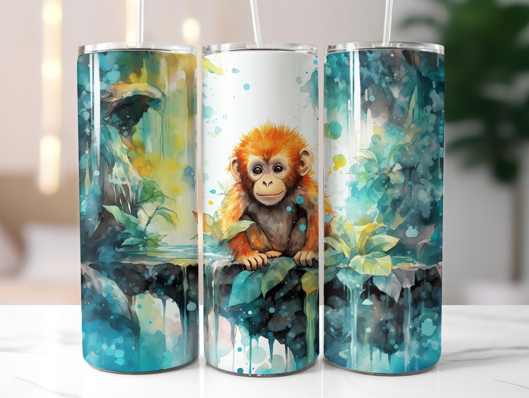 Baby Monkey Tumbler Wrap - CraftNest