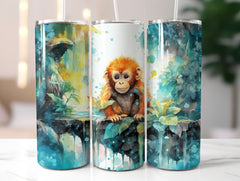 Baby Monkey Tumbler Wrap - CraftNest